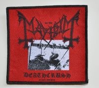 Mayhem - Patch Deathcrush  (10,3 X 9,8 Cm) in der Gruppe MERCHANDISE / Accessoarer / Hårdrock bei Bengans Skivbutik AB (5577307)