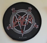 Slayer - Patch Pentgram (9,5 X 9,5 Cm) in der Gruppe MERCHANDISE / Accessoarer / Hårdrock bei Bengans Skivbutik AB (5577317)