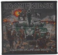 Iron Maiden - Patch A Matter Of Life And Death  ( in der Gruppe MERCHANDISE / Accessoarer / Hårdrock bei Bengans Skivbutik AB (5577346)