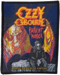 Ozzy Osbourne - Patch Patient No 9 (9,9 X 7,8 Cm) in der Gruppe MERCHANDISE / Accessoarer / Hårdrock bei Bengans Skivbutik AB (5577364)