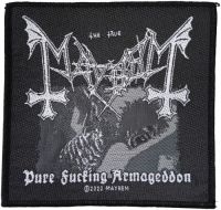 Mayhem - Patch Pure Fucking Armageddon (9,7 in der Gruppe MERCHANDISE / Stoffaufnäher / Heavy Metal bei Bengans Skivbutik AB (5577366)