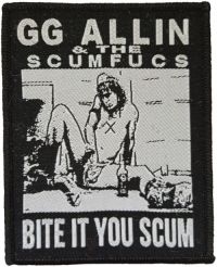 G.G. Allin - Patch & The Scumfucs (9,6 X 7,7 Cm) in der Gruppe MERCHANDISE / Stoffaufnäher / Pop-Rock bei Bengans Skivbutik AB (5577373)