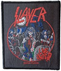 Slayer - Patch Live Undead (10,2 X 8,7 Cm) in der Gruppe MERCHANDISE / Accessoarer / Hårdrock bei Bengans Skivbutik AB (5577380)