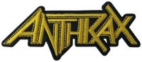 Anthrax - Patch Yellow Logo (4 X 9,7 Cm) in der Gruppe MERCHANDISE / Stoffaufnäher / Heavy Metal bei Bengans Skivbutik AB (5577389)