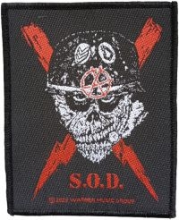 Stormtroopers Of Death (S.O.D.) - Patch Scrawled Lightning (9,9 X 7,9 in der Gruppe MERCHANDISE / Accessoarer / Hårdrock bei Bengans Skivbutik AB (5577399)