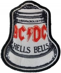 Ac/Dc - Patch Hells Bells White (8 X 6,7 Cm in der Gruppe MERCHANDISE / Accessoarer / Hårdrock bei Bengans Skivbutik AB (5577406)