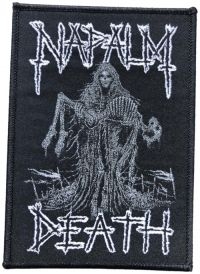 Napalm Death - Patch Reaper - Black Border (11,6 X in der Gruppe MERCHANDISE / Accessoarer / Hårdrock bei Bengans Skivbutik AB (5577410)