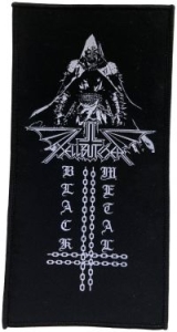 Hellbutcher - Patch Black Metal Inverted Cross  ( in der Gruppe UNSERE TIPPS / Freitagsveröffentlichungen / 2025-01-31 bei Bengans Skivbutik AB (5577429)