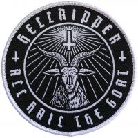 Hellripper - Patch Goatmaster White (9 Cm) in der Gruppe MERCHANDISE / Stoffaufnäher / Heavy Metal bei Bengans Skivbutik AB (5577456)