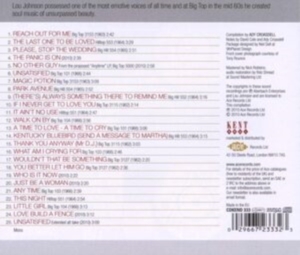 Johnson Lou - Incomparable Soul Vocalist in der Gruppe CD / Pop-Rock,RnB-Soul bei Bengans Skivbutik AB (557757)