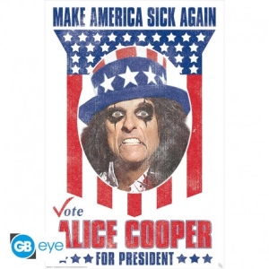 Alice Cooper  - Cooper For President Poster 91,5X61 in der Gruppe MERCHANDISE / Merch / Hårdrock bei Bengans Skivbutik AB (5577864)