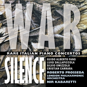 Roberto Prosseda London Philharmon - War Silence - Rare Italian Piano Co in der Gruppe UNSERE TIPPS / Freitagsveröffentlichungen / 2025-01-31 bei Bengans Skivbutik AB (5578443)
