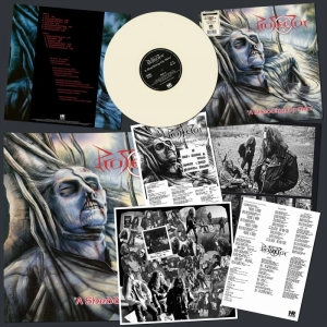 Protector - A Shedding Of Skin (Bone Vinyl Lp) in der Gruppe VINYL / Hårdrock bei Bengans Skivbutik AB (5578598)