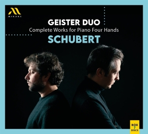 Geister Duo - Schubert: Complete Works For Piano Four Hands in der Gruppe CD bei Bengans Skivbutik AB (5579208)