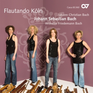 Flautando Köln - Bach - Music For Recorder Ensemble in der Gruppe CD / Klassiskt bei Bengans Skivbutik AB (5579277)