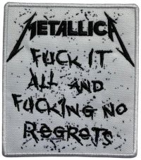 Metallica - Patch No Regrets (9,3 X 8 Cm) in der Gruppe MERCHANDISE / Stoffaufnäher / Heavy Metal bei Bengans Skivbutik AB (5579363)