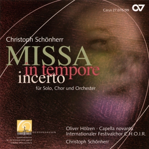 Schönherr - Missa In Tempore Incerto in der Gruppe CD / Klassiskt bei Bengans Skivbutik AB (5579461)