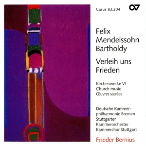 Mendelssohn - Verleih Uns Frieden - Sacred Choral in der Gruppe CD / Klassiskt bei Bengans Skivbutik AB (5579659)