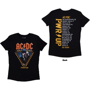 Ac/Dc - Angus Triangle Eu Tour 24 Lady Bl T-Shirt in der Gruppe MERCHANDISE / T-shirt / Hårdrock bei Bengans Skivbutik AB (5581205r)