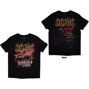 Ac/Dc - Demon Fire Eu Tour 24 Uni Bl T-Shirt in der Gruppe MERCHANDISE / T-shirt / Hårdrock bei Bengans Skivbutik AB (5581209r)