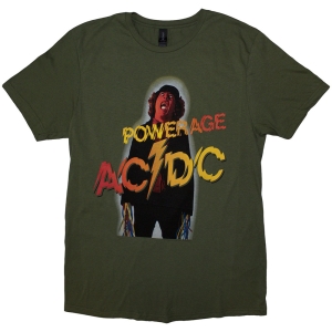 Ac/Dc - Powerage Uni Khaki T-Shirt in der Gruppe MERCHANDISE / T-shirt / Hårdrock bei Bengans Skivbutik AB (5581220r)