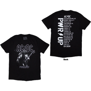 Ac/Dc - Pwrd Up B&W Photo Uni Bl T-Shirt in der Gruppe MERCHANDISE / T-shirt / Hårdrock bei Bengans Skivbutik AB (5581225r)