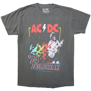 Ac/Dc - Vintage 74 Jailbreak Uni Grey T-Shirt in der Gruppe MERCHANDISE / T-shirt / Hårdrock bei Bengans Skivbutik AB (5581228r)
