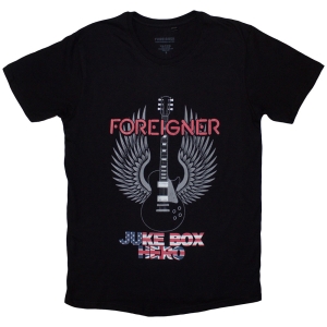 Foreigner - Juke Box Hero Uni Bl T-Shirt in der Gruppe MERCHANDISE / T-shirt / Pop-Rock bei Bengans Skivbutik AB (5581236r)