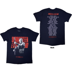 Bruce Springsteen - Tour 24 Guitar Photo Uni Navy T-Shirt in der Gruppe MERCHANDISE / T-shirt / Pop-Rock bei Bengans Skivbutik AB (5581577r)