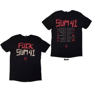 Sum 41 - Tour 24 Fuck Sum 41 Uni Bl T-Shirt in der Gruppe MERCHANDISE / T-shirt / Punk bei Bengans Skivbutik AB (5581582r)