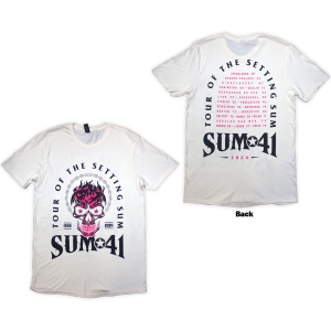 Sum 41 - Tour 24 Pink Skull Uni Natrl T-Shirt in der Gruppe MERCHANDISE / T-shirt / Punk bei Bengans Skivbutik AB (5581583r)