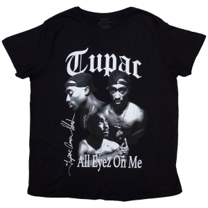 Tupac - All Eyez B&W Uni Bl T-Shirt in der Gruppe MERCHANDISE / T-shirt / Hip Hop-Rap bei Bengans Skivbutik AB (5581715r)