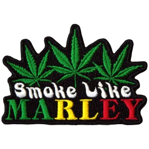 Bob Marley - Smoke Like Woven Patch in der Gruppe MERCHANDISE / Merch / Reggae bei Bengans Skivbutik AB (5581809)