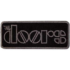 The Doors - Bordered Logo Woven Patch in der Gruppe MERCHANDISE / Merch / Pop-Rock bei Bengans Skivbutik AB (5581811)