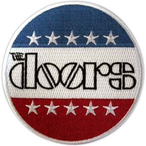 The Doors - Logo Stars & Stripes Woven Patch in der Gruppe MERCHANDISE / Merch / Pop-Rock bei Bengans Skivbutik AB (5581815)