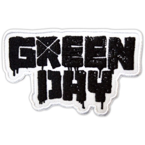 Green Day - 21St Century Breakdown B&W Logo Woven Patch in der Gruppe MERCHANDISE / Merch / Punk bei Bengans Skivbutik AB (5581831)