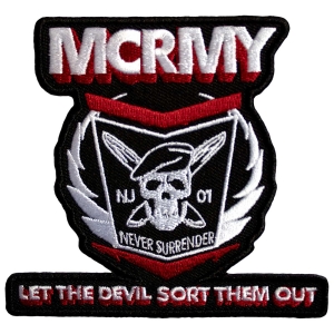 My Chemical Romance - Mcrmy Never Surrender Woven Patch in der Gruppe MERCHANDISE / Merch / Pop-Rock bei Bengans Skivbutik AB (5581848)