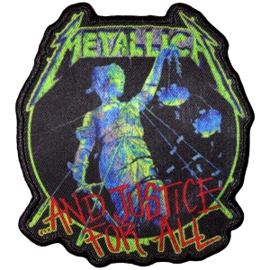 Metallica - And Justice For All Printed Patch in der Gruppe MERCHANDISE / Merch / Hårdrock bei Bengans Skivbutik AB (5581857)