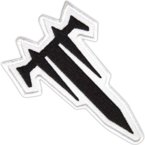 Trivium - T Logo Woven Patch in der Gruppe MERCHANDISE / Merch / Hårdrock bei Bengans Skivbutik AB (5581880)