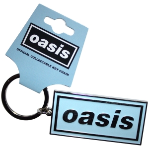 Oasis - Logo Sky Blue Keychain in der Gruppe MERCHANDISE / Merch / Pop-Rock bei Bengans Skivbutik AB (5581927)
