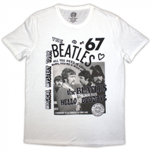 Beatles - 1967 Uni Wht T-Shirt in der Gruppe Övrigt /  bei Bengans Skivbutik AB (5581962r)