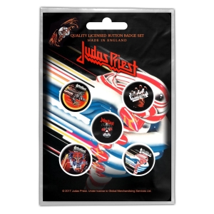 Judas Priest - Turbo Button Badge 5-Pack in der Gruppe MERCHANDISE / Pin-Button Badge / Heavy Metal bei Bengans Skivbutik AB (5581974)