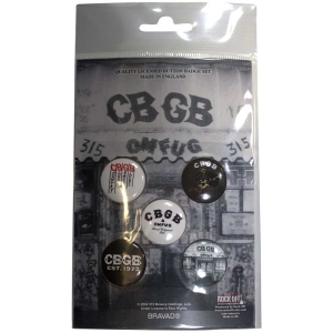 Cbgb - Cbgb Logos Button Badge 5-Pack in der Gruppe MERCHANDISE / Merch / Punk bei Bengans Skivbutik AB (5581976)