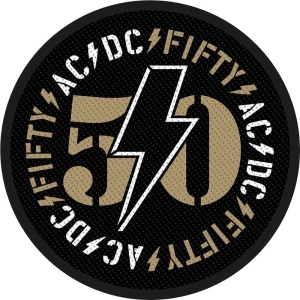 Ac/Dc - Fifty Standard Patch in der Gruppe MERCHANDISE / Merch / Hårdrock bei Bengans Skivbutik AB (5583004)