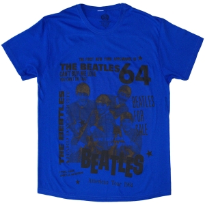 Beatles - Beatles 1964 Uni Blue T-Shirt in der Gruppe MERCHANDISE / T-shirt / Pop-Rock bei Bengans Skivbutik AB (5583008r)