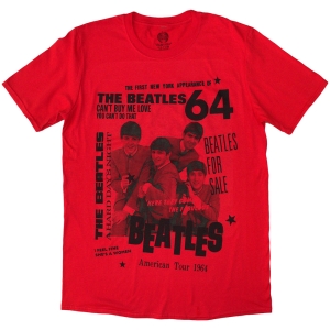 Beatles - Beatles 1964 Uni Red T-Shirt in der Gruppe MERCHANDISE / T-shirt / Pop-Rock bei Bengans Skivbutik AB (5583009r)