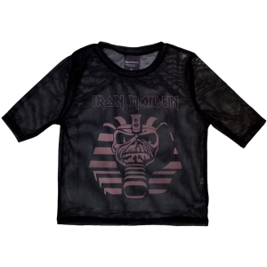 Iron Maiden - Powerslave Mummy Lady Bl Mesh Crop Top in der Gruppe MERCHANDISE / T-shirt / Hårdrock bei Bengans Skivbutik AB (5583030r)