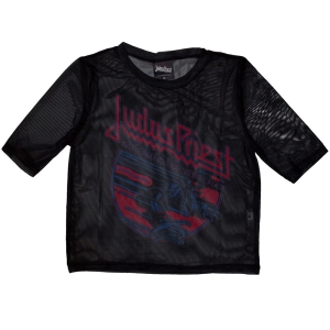 Judas Priest - Screaming For Vengeance Lady Bl Mesh Crop Top in der Gruppe MERCHANDISE / T-shirt / Hårdrock bei Bengans Skivbutik AB (5583032r)