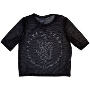Sleep Token - Tomb Lady Bl Mesh Crop Top in der Gruppe MERCHANDISE / T-shirt / Hårdrock bei Bengans Skivbutik AB (5583052r)