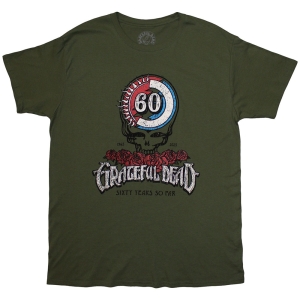 Grateful Dead - 60Th Roses Uni Green T-Shirt in der Gruppe MERCHANDISE / T-shirt / Pop-Rock bei Bengans Skivbutik AB (5583343r)